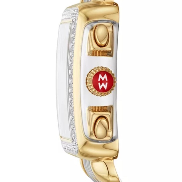 Michele Two-Tone Gold and Silver Women's Watch - Picture 2 of 11